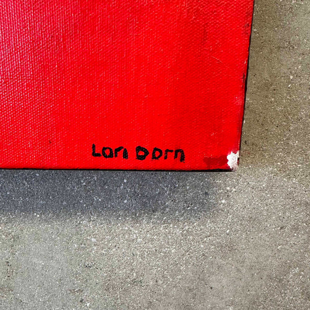 Signed Abstract Painting By Lori Dorn