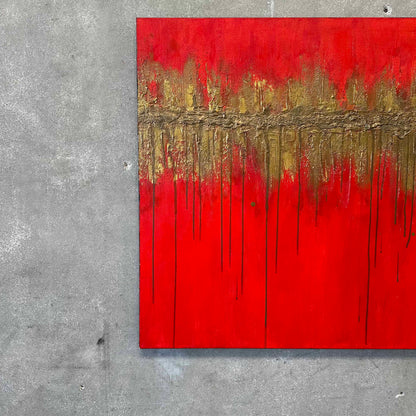 Signed Abstract Painting By Lori Dorn