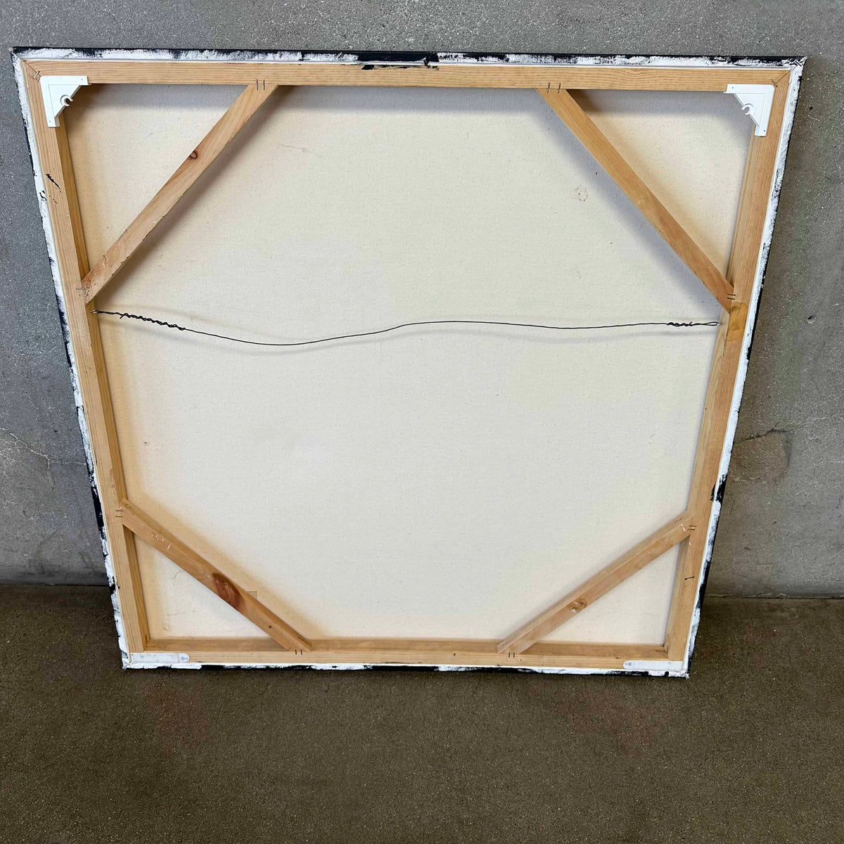 Signed Abstract Painting By Lori Dorn