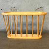 Vintage Hardwood Arthur Umanodd Style Magazine Rack