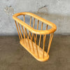 Vintage Hardwood Arthur Umanodd Style Magazine Rack