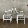 Pair Of Brushed Aluminum Armchairs In The Style Of Emeco Kong Chair