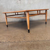 Mid Century Modern Lane Acclaim Square Walnut Coffee Table In Original Finish