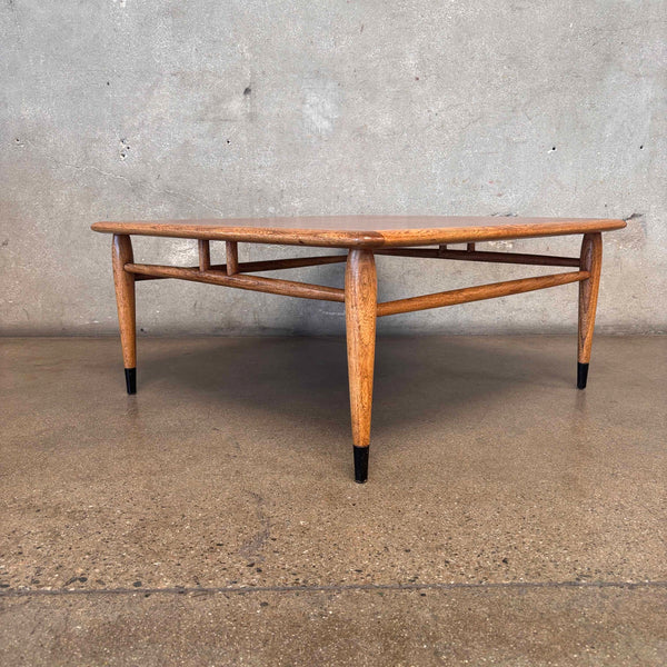 Mid Century Modern Lane Acclaim Square Walnut Coffee Table In Original Finish