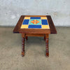 Vintage Rustic California Tile Top Table