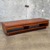 Mid Century Brown Saltman Coffee Table w/Two Drawers