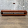 Mid Century Brown Saltman Coffee Table w/Two Drawers