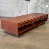 Mid Century Brown Saltman Coffee Table w/Two Drawers