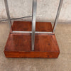 Mid Century Modern Chrome Plastic Square Shade Floor Lamp by Paul Mayen