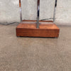 Mid Century Modern Chrome Plastic Square Shade Floor Lamp by Paul Mayen