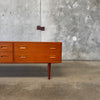 Danish Modern Low Teak Cabinet by Poul Hundevad