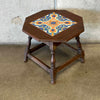 Spanish Revival Wood Side Table Hispano Moresque Tile Co of Los Angeles Calif