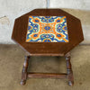 Spanish Revival Wood Side Table Hispano Moresque Tile Co of Los Angeles Calif
