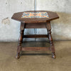 Spanish Revival Wood Side Table Hispano Moresque Tile Co of Los Angeles Calif
