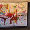 Modern Abstract Oil on Board Painting by Andrew Gerb