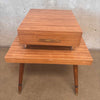Mid Century End Table 2-Tiered
