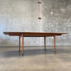 Mid Century Dining Table John Keal for Brown Saltman w/ 2 Leaves