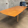 Mid Century Dining Table John Keal for Brown Saltman w/ 2 Leaves
