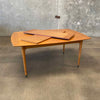 Mid Century Dining Table John Keal for Brown Saltman w/ 2 Leaves