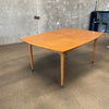 Mid Century Dining Table John Keal for Brown Saltman w/ 2 Leaves