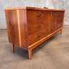 1960's Broyhill Mid Century Modern Emphasis Natural Walnut Long Dresser