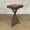 Vintage Adirondack Folk Art Twig Plant Stand