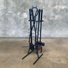 Forged Iron Fireplace Tools Set Signed Manmade 1989