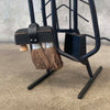 Forged Iron Fireplace Tools Set Signed Manmade 1989