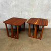 Pair of Vintage Mid Century Modern Side Tables