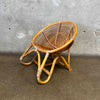 Kids Size Vintage Bohemian Style Rattan Chair