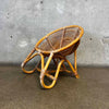 Kids Size Vintage Bohemian Style Rattan Chair
