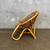 Kids Size Vintage Bohemian Style Rattan Chair