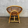Kids Size Vintage Bohemian Style Rattan Chair