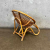 Kids Size Vintage Bohemian Style Rattan Chair