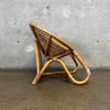 Kids Size Vintage Bohemian Style Rattan Chair
