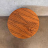 Round Walnut End Table By Martin Brattrud