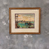 Historic Terminal Island Watercolor Paining - J. Guzman Watercolor