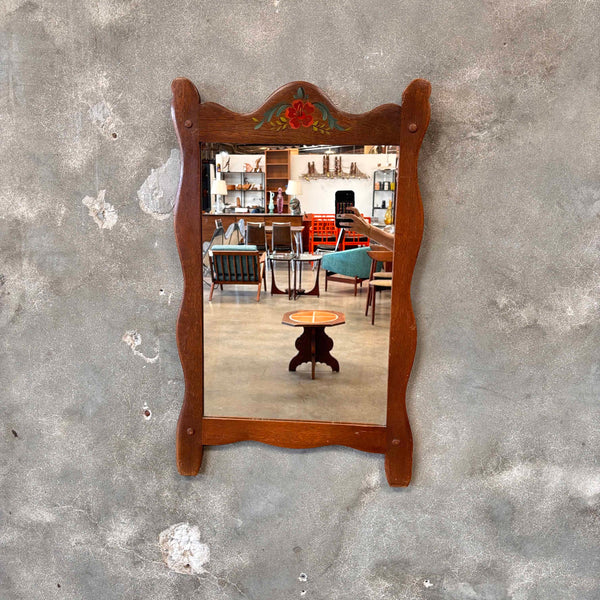 Rancho Monterey Style Floral Painting Mirror
