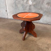 D + M 1930s California Orange Tile Table