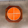 D + M 1930s California Orange Tile Table