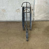 Vintage Wrought Iron Bicycle 12 Bottle Wine Rack In The Style of Arthur Umanoff