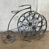 Vintage Wrought Iron Bicycle 12 Bottle Wine Rack In The Style of Arthur Umanoff