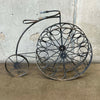 Vintage Wrought Iron Bicycle 12 Bottle Wine Rack In The Style of Arthur Umanoff