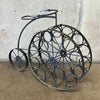Vintage Wrought Iron Bicycle 12 Bottle Wine Rack In The Style of Arthur Umanoff