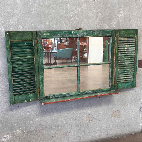 Vintage Window Shutters Mirror