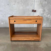 Vintage Solid Oak Bar Cart