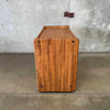 Vintage Solid Oak Bar Cart