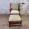 1930's Art Deco Chair & Ottoman