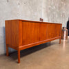 Restored Vintage Danish Teak Tambour Door Sideboard - HOLD