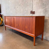 Restored Vintage Danish Teak Tambour Door Sideboard - HOLD